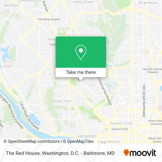 The Red House map