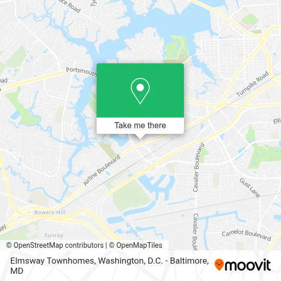 Elmsway Townhomes map