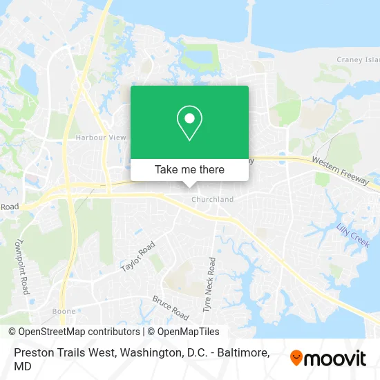 Preston Trails West map