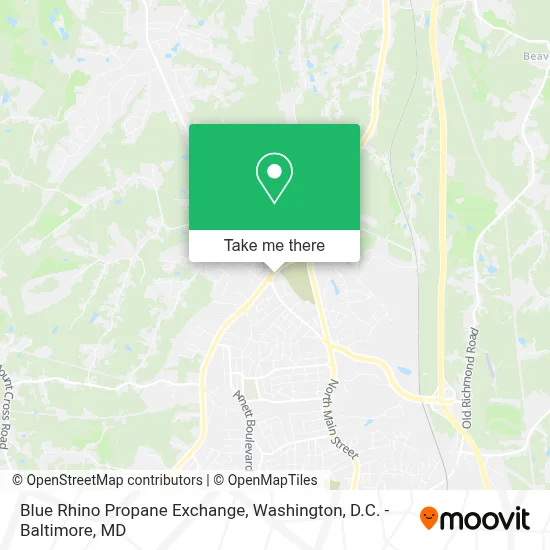 Blue Rhino Propane Exchange map