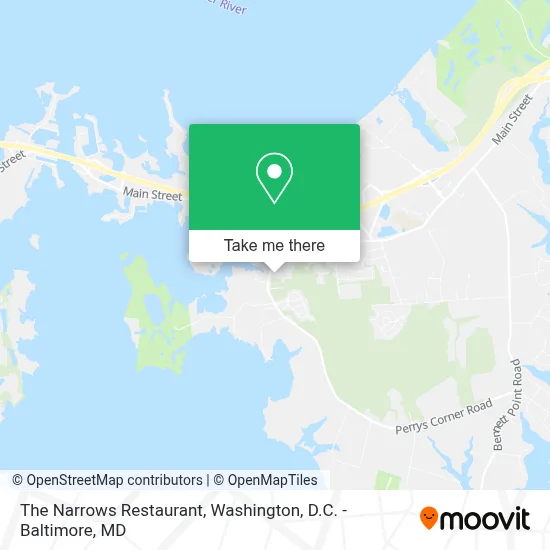The Narrows Restaurant map