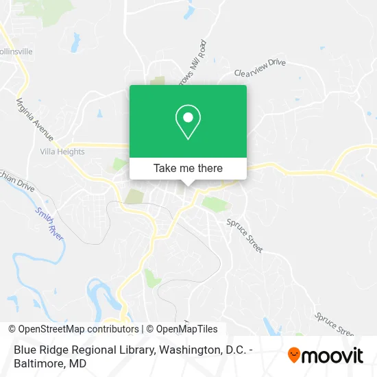 Blue Ridge Regional Library map