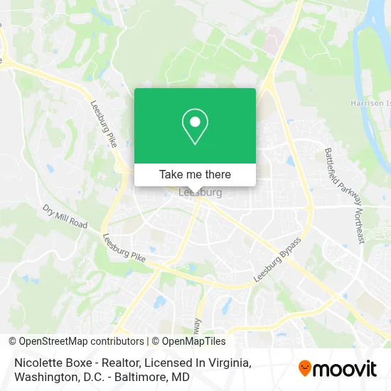 Nicolette Boxe - Realtor, Licensed In Virginia map