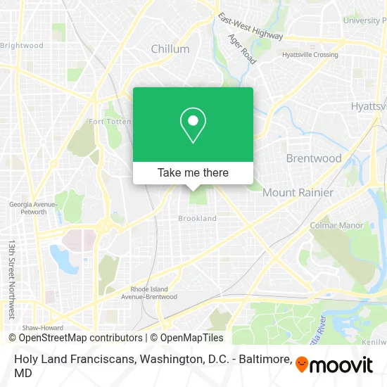 Holy Land Franciscans map