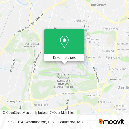 Chick-Fil-A map