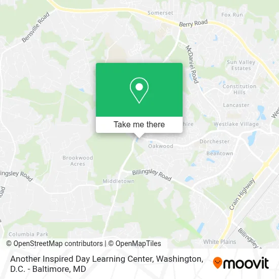 Another Inspired Day Learning Center map