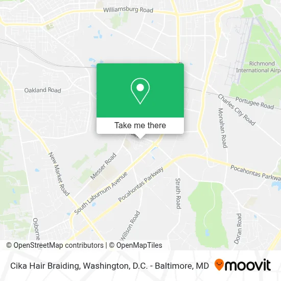 Cika Hair Braiding map