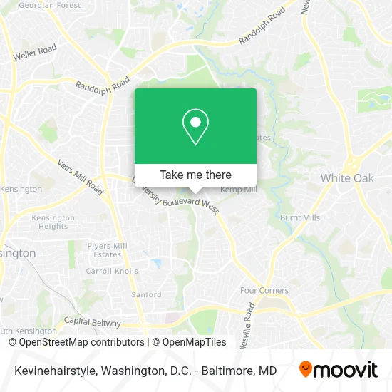 Kevinehairstyle map