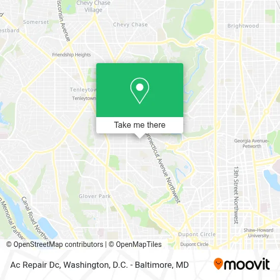 Ac Repair Dc map