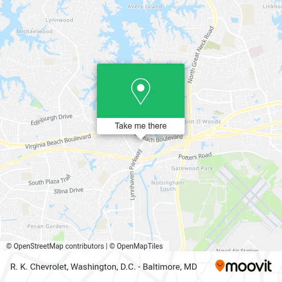 R. K. Chevrolet map