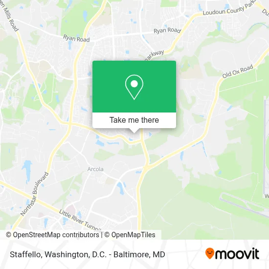 Staffello map