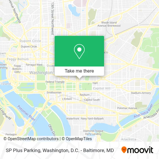 SP Plus Parking map