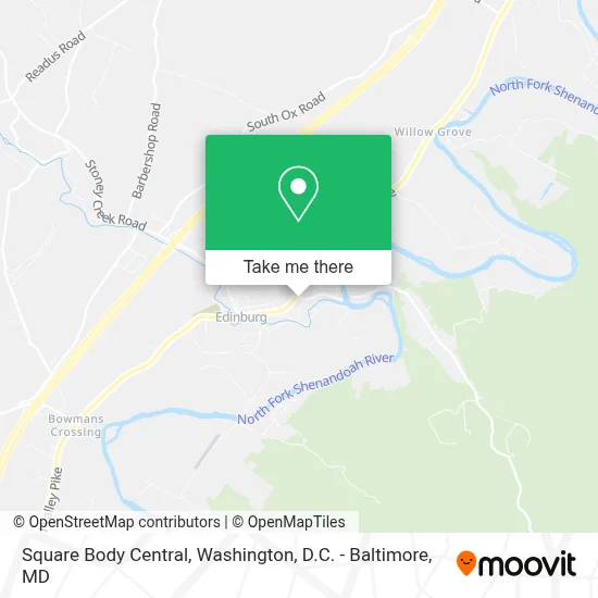 Square Body Central map