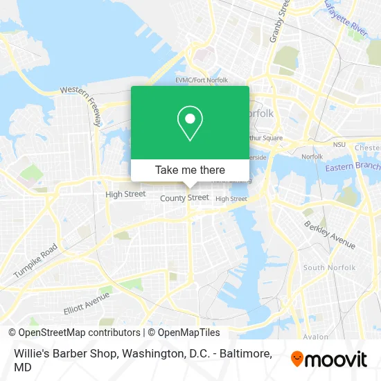 Willie's Barber Shop map