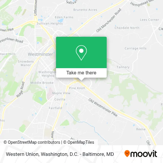 Western Union map