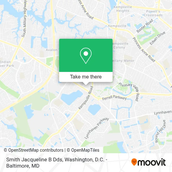 Smith Jacqueline B Dds map