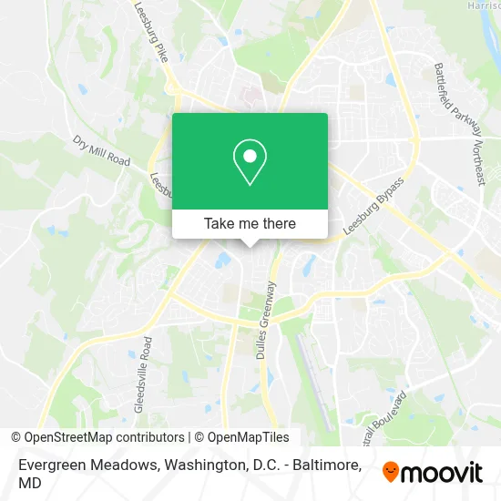 Evergreen Meadows map