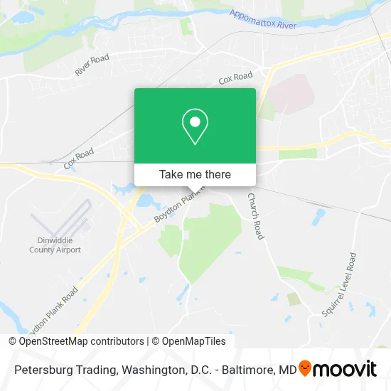 Petersburg Trading map