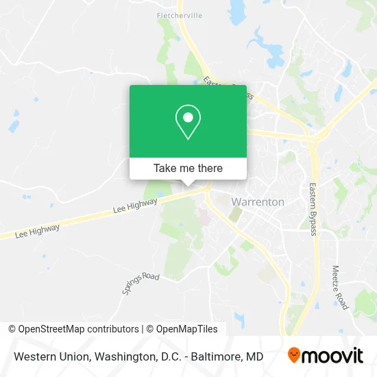 Western Union map
