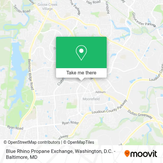 Blue Rhino Propane Exchange map