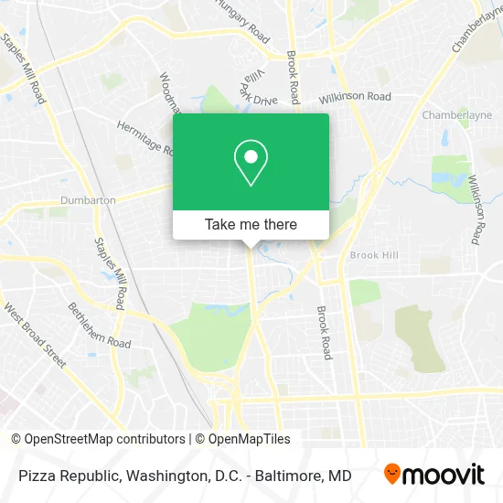Pizza Republic map