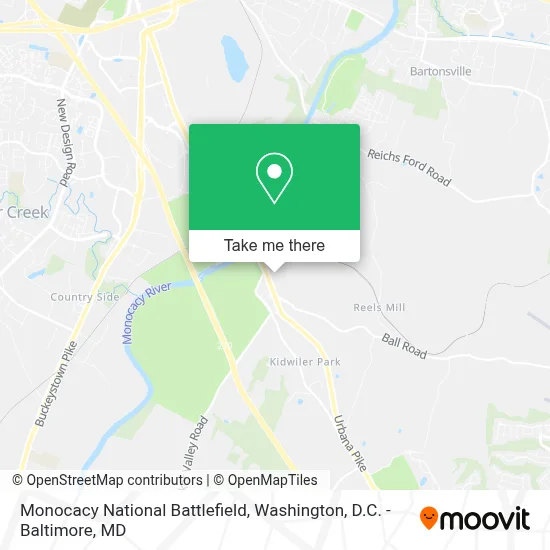 Monocacy National Battlefield map