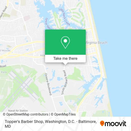 Topper's Barber Shop map