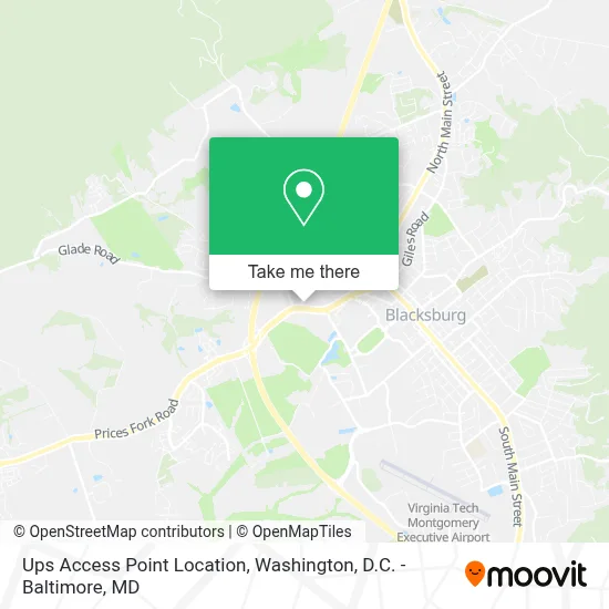 Ups Access Point Location map