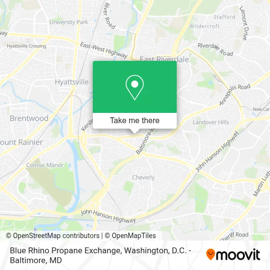 Blue Rhino Propane Exchange map