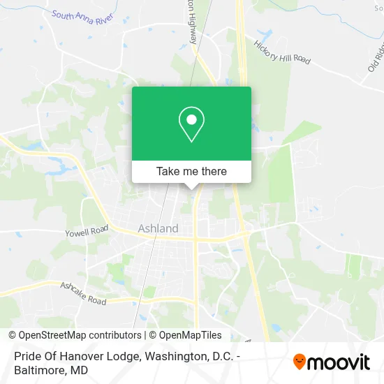 Pride Of Hanover Lodge map