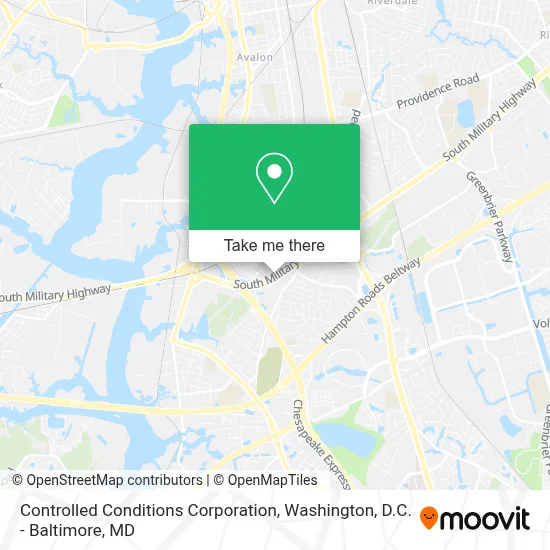 Controlled Conditions Corporation map