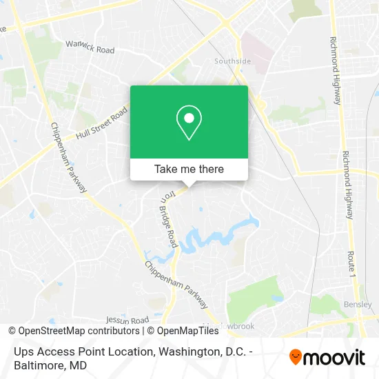 Ups Access Point Location map