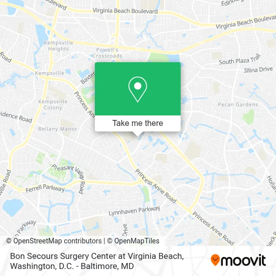 Bon Secours Surgery Center at Virginia Beach map