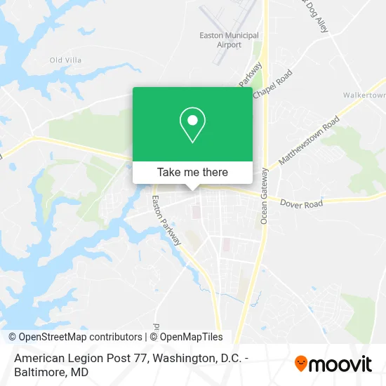American Legion Post 77 map