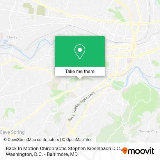 Back In Motion Chiropractic Stephen Kieselbach D.C. map