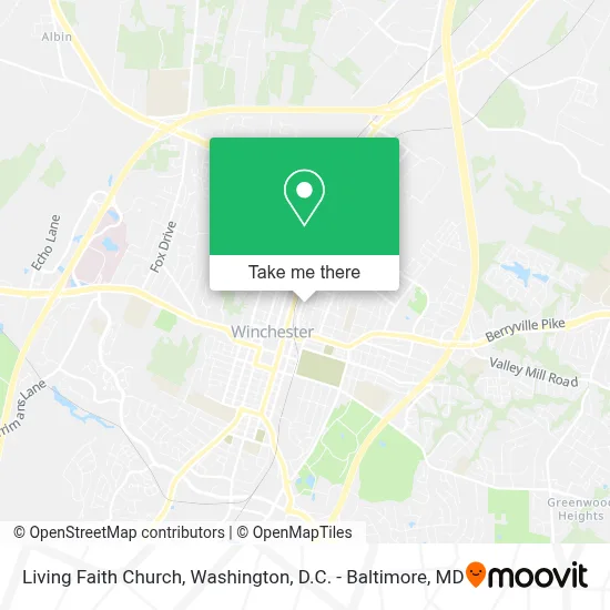 Living Faith Church map