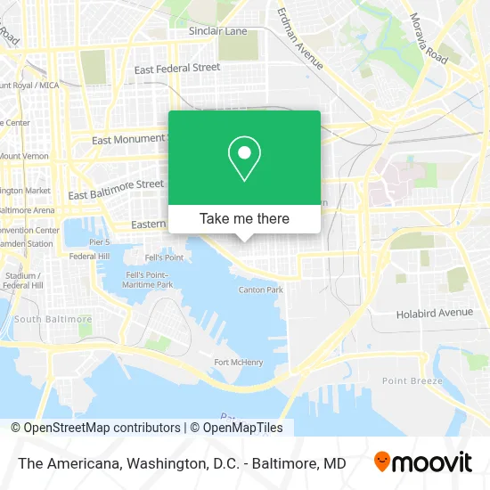 The Americana map