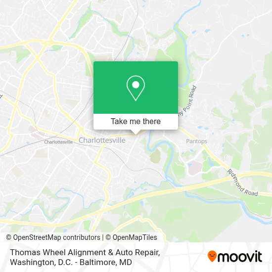 Thomas Wheel Alignment & Auto Repair map
