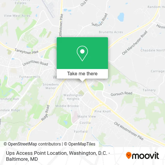 Ups Access Point Location map