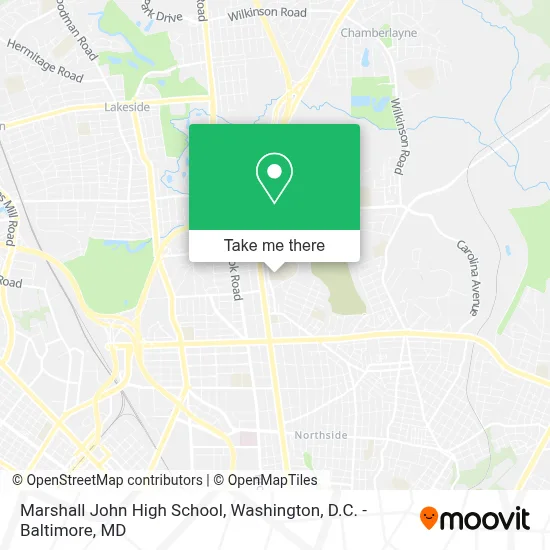 Marshall John High School map