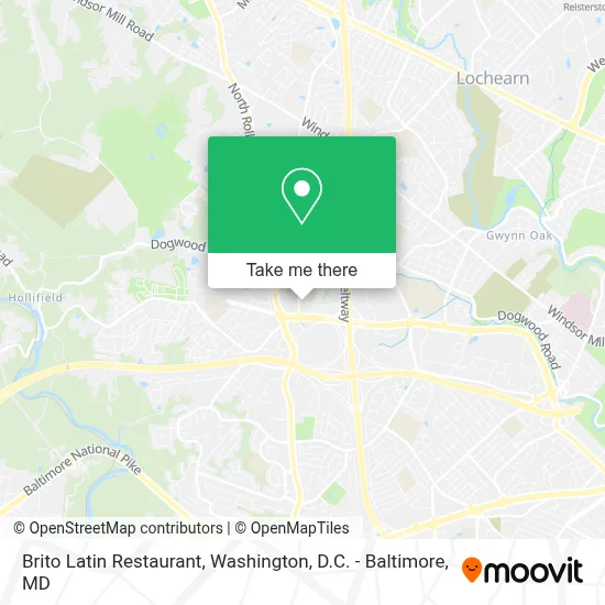 Brito Latin Restaurant map