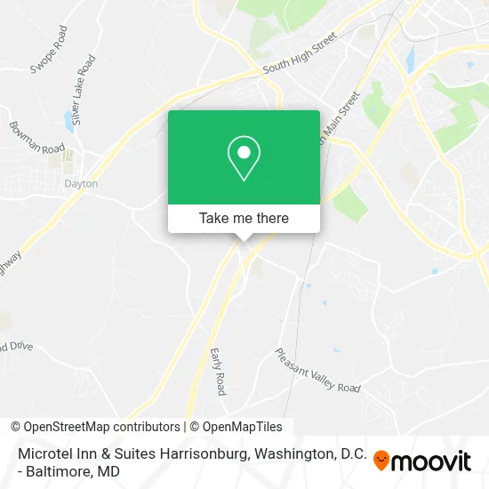 Microtel Inn & Suites Harrisonburg map