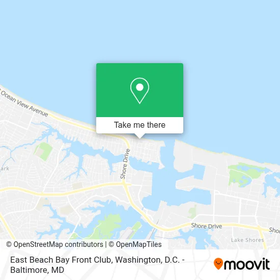 East Beach Bay Front Club map