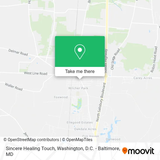 Sincere Healing Touch map