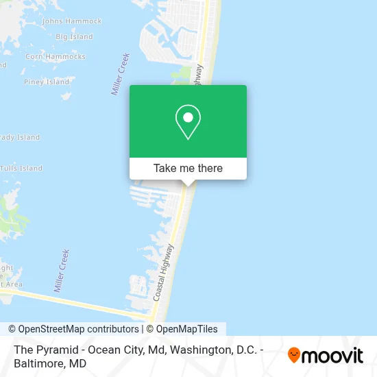 The Pyramid - Ocean City, Md map