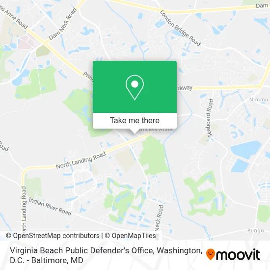 Virginia Beach Public Defender's Office map