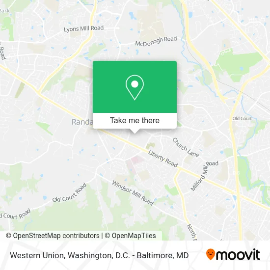 Western Union map