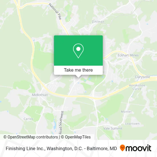 Finishing Line Inc. map