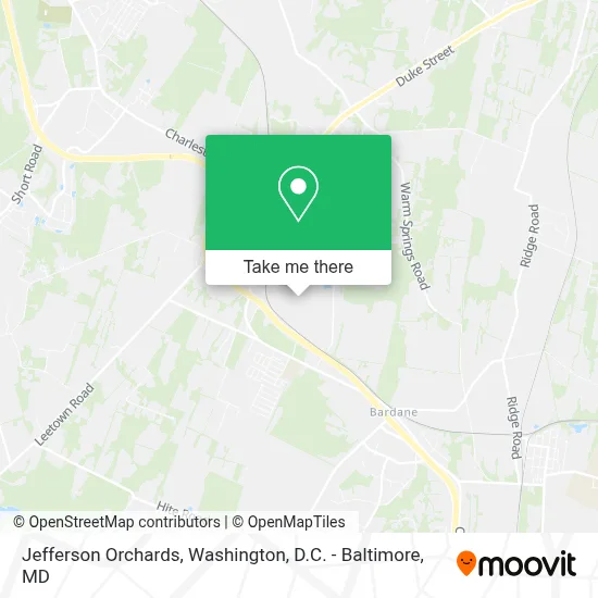 Jefferson Orchards map