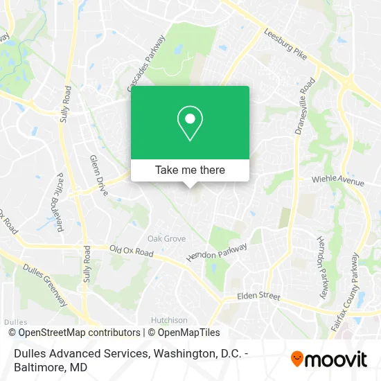 Dulles Advanced Services map